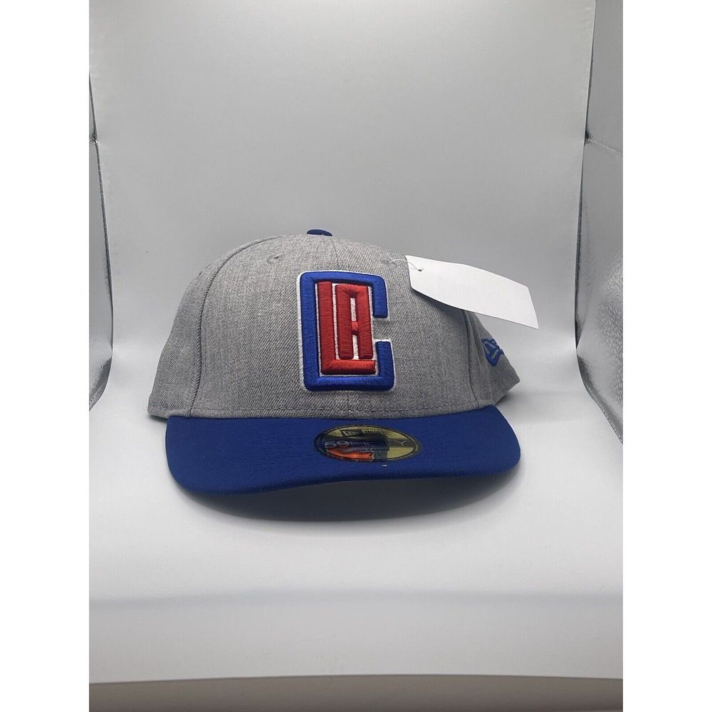 New Era Los Angeles Clippers 2 Tone 59FIFTY Fitted‎ 7 1/4 Hat Cap Gray Blue